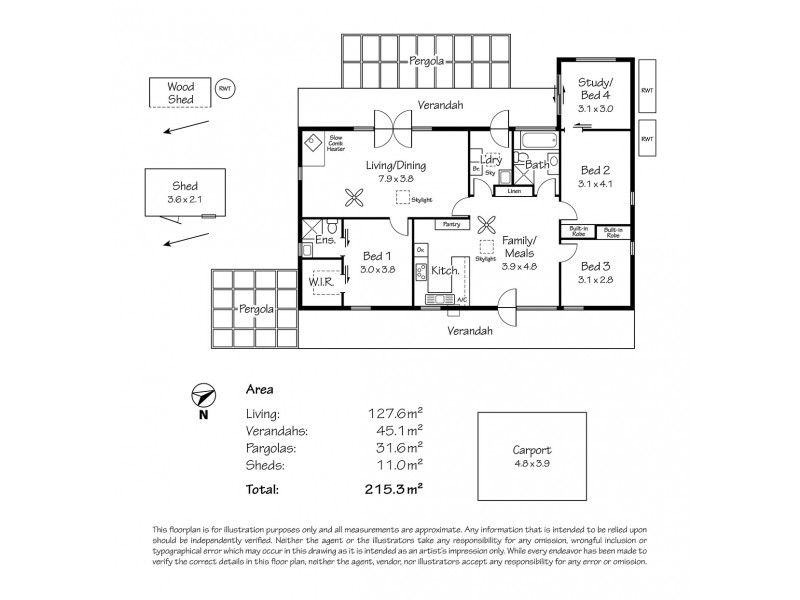 3 Waratah Close, Belair SA 5052 Floorplan