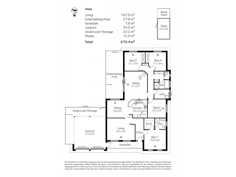 34 Strathmont Drive, Strathalbyn SA 5255 Floorplan