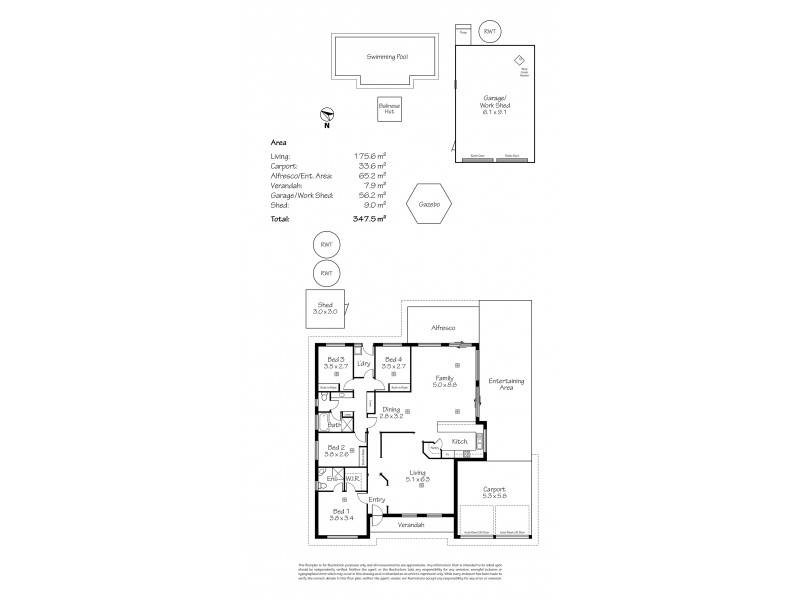 6 Montrose Avenue, Strathalbyn SA 5255 Floorplan