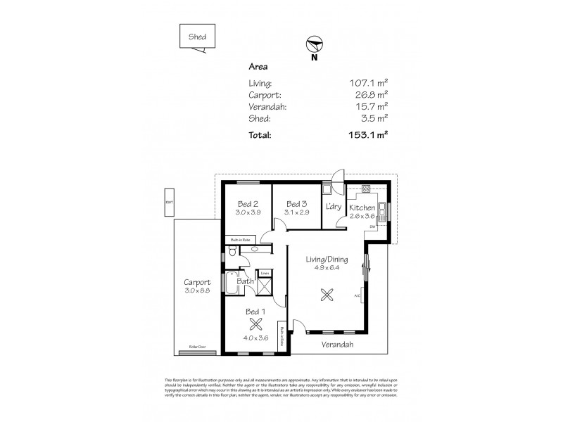 46 Strathmont Drive, Strathalbyn SA 5255 Floorplan