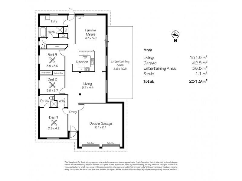1A Elliott Street, Strathalbyn SA 5255 Floorplan