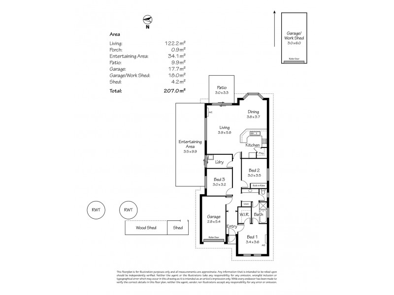 43 Mine Road, Kanmantoo SA 5252 Floorplan