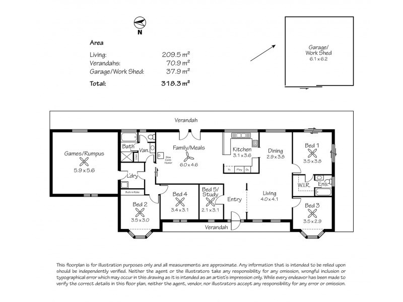 29 Garnet Road, Kanmantoo SA 5252 Floorplan