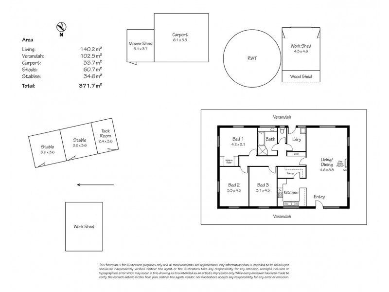 614 Longwood  Road, Bradbury SA 5153 Floorplan