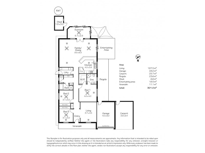 4 Close Court, Strathalbyn SA 5255 Floorplan