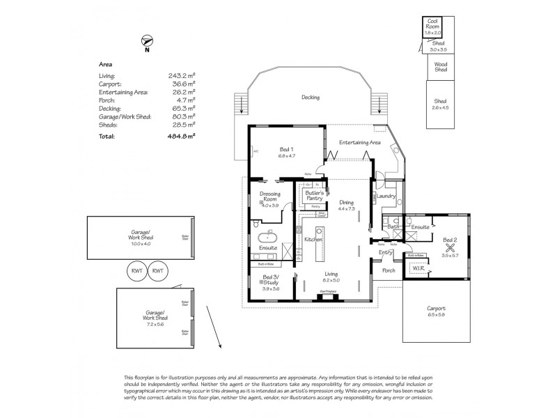 42 Waverley Ridge Road, Crafers West SA 5152 Floorplan
