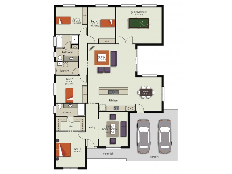 21 Bentham Court, Mount Barker SA 5251 Floorplan