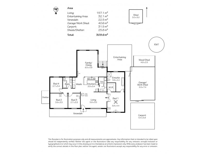 16 Nursery Road, Kanmantoo SA 5252 Floorplan
