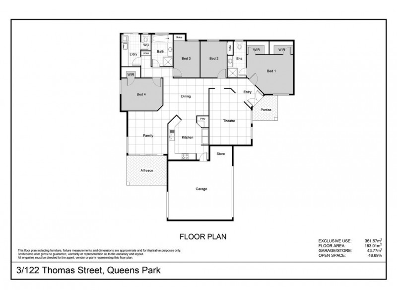 3/122 Thomas Street, Queens Park WA 6107 Floorplan
