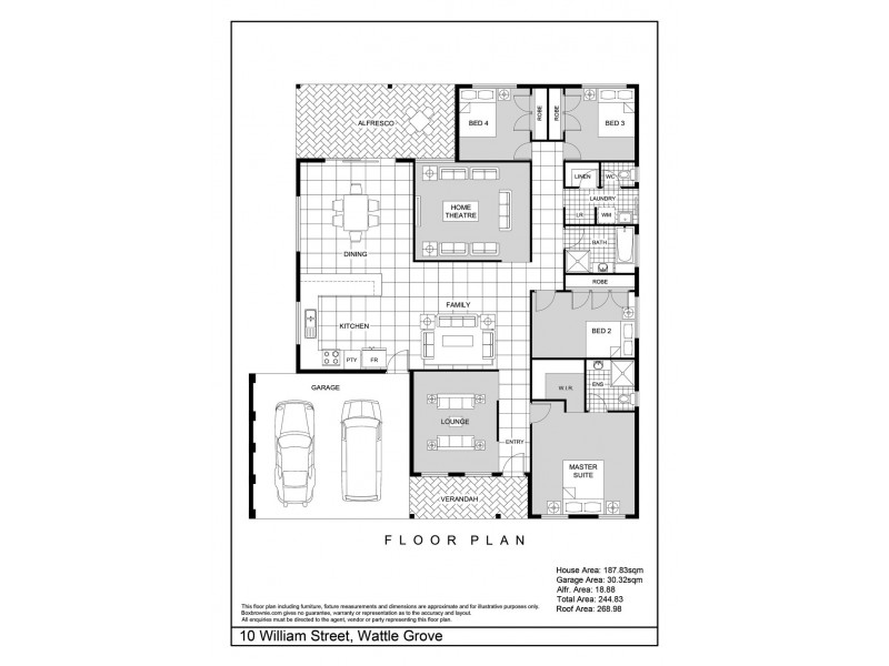 10 William Street, Wattle Grove WA 6107 Floorplan