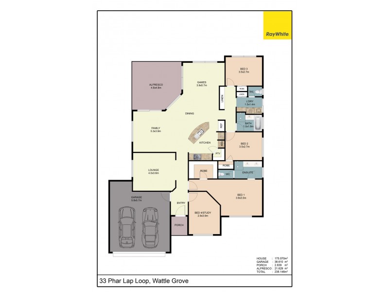 33 Phar Lap Road, Wattle Grove WA 6107 Floorplan