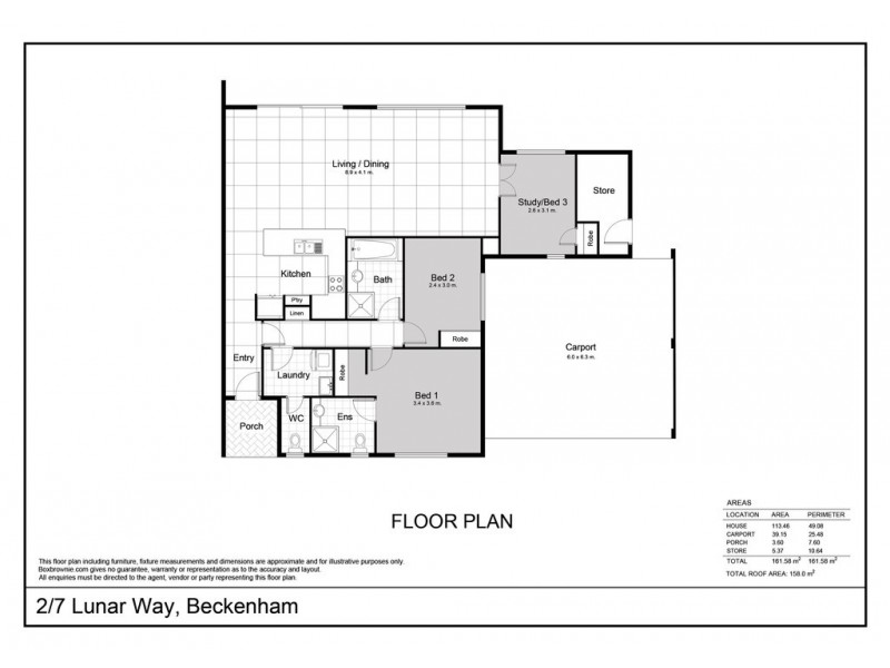 3/7 Lunar Way, Beckenham WA 6107 Floorplan