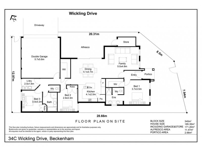 34c Wickling Drive, Beckenham WA 6107 Floorplan