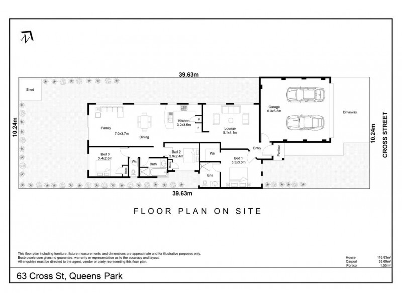 63 Cross Street, Queens Park WA 6107 Floorplan
