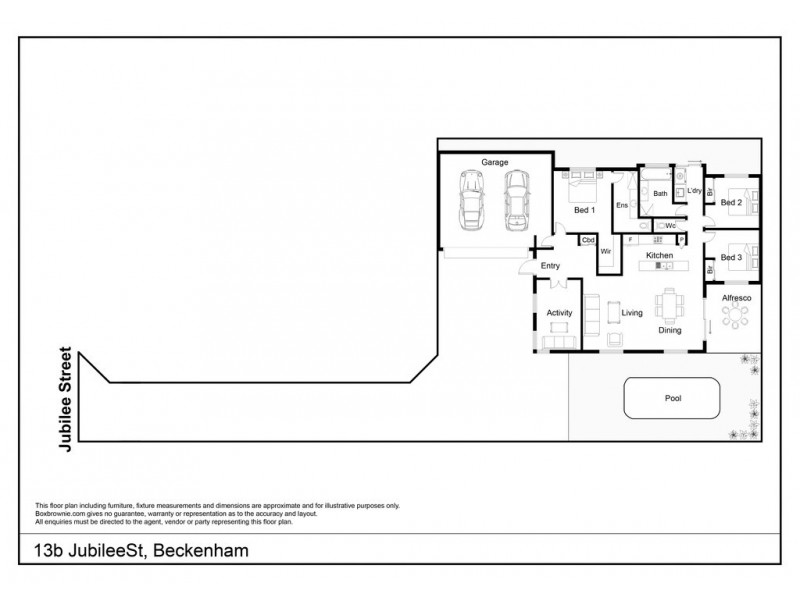 13b Jubilee Street, Beckenham WA 6107 Floorplan