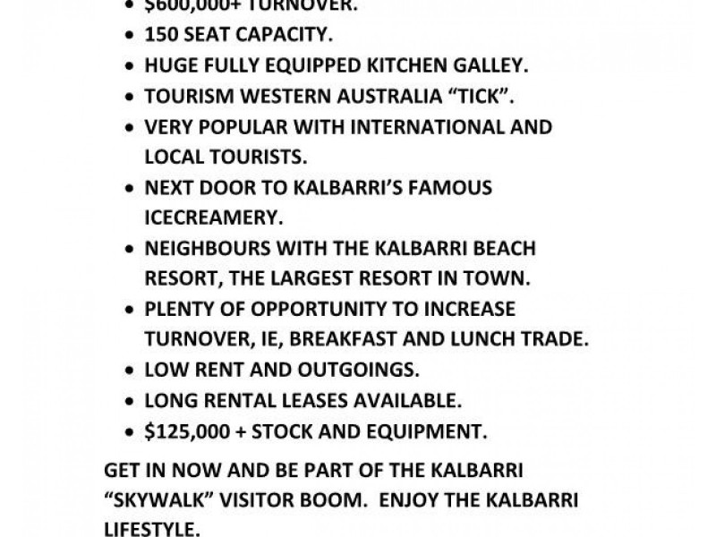 Dirt, Dust n Diesel Outback Restaurant – Clotworthy Street, Kalbarri WA 6536