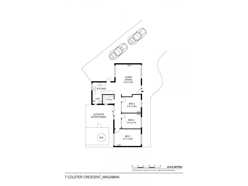 7 Colster Crescent, Wagaman NT 0810 Floorplan