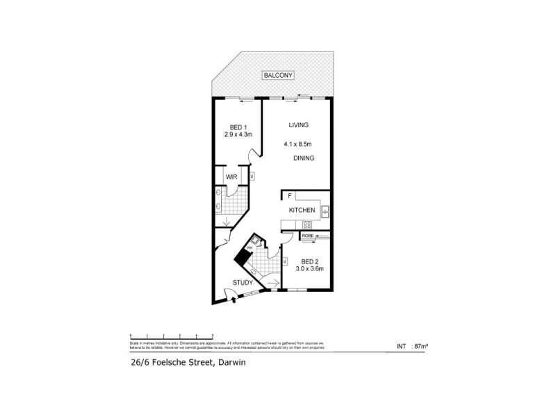 26/6 Foelsche Street, Darwin City NT 0800 Floorplan