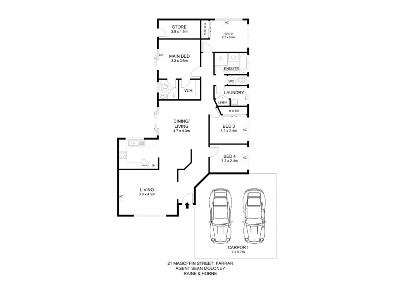 2 Magoffin Street, Farrar NT 0830 Floorplan