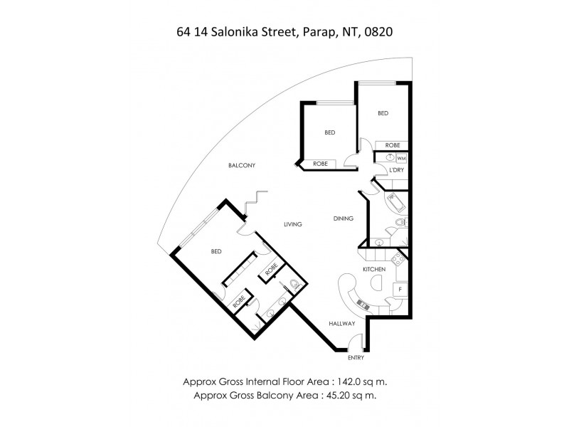 64/14 Salonika Street, Parap NT 0820 Floorplan