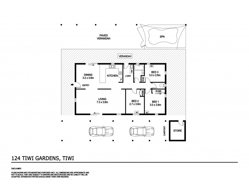 124 Tiwi Gardens, Tiwi NT 0810 Floorplan
