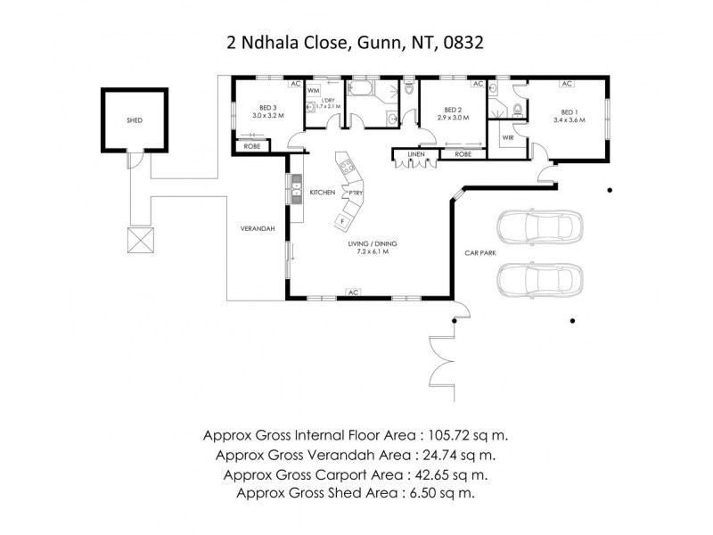 2 Ndhala Close, Gunn NT 0832 Floorplan