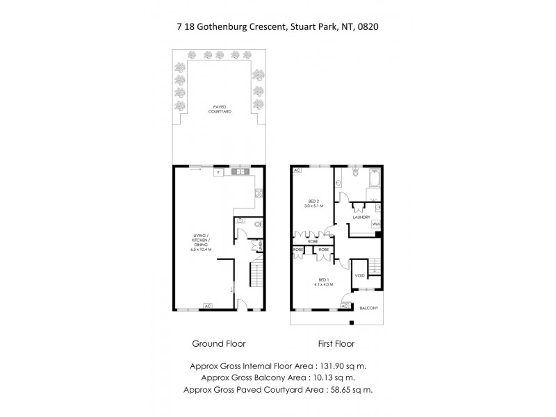 7/18 Gothenburg Crescent, Stuart Park NT 0820 Floorplan