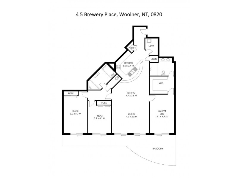 4/5 Brewery Place, Woolner NT 0820 Floorplan