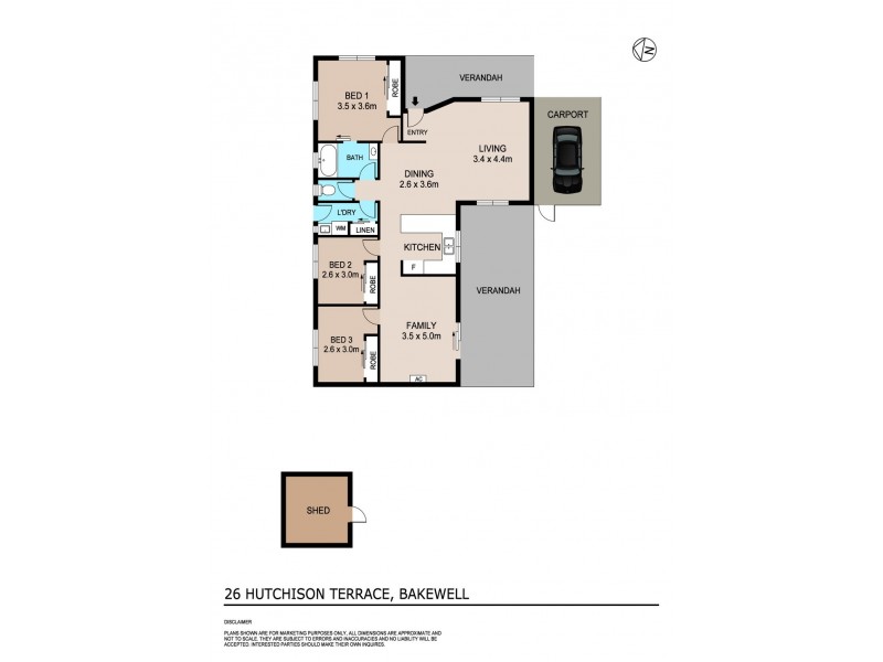 26 Hutchison Terrace, Bakewell NT 0832 Floorplan