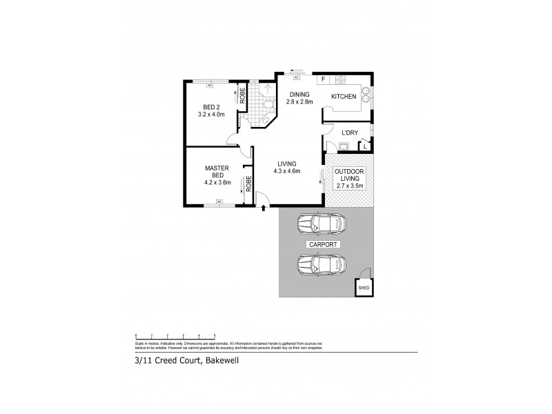 3/11 Creed Court, Bakewell NT 0832 Floorplan