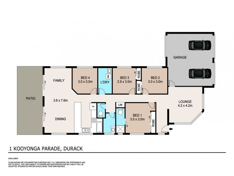 1 Kooyonga Parade, Durack NT 0830 Floorplan