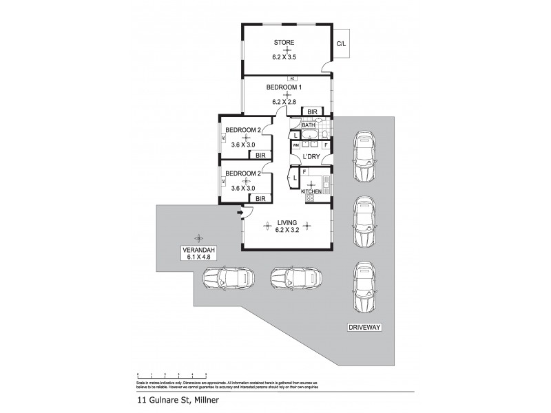 11 Gulnare Street, Millner NT 0810 Floorplan