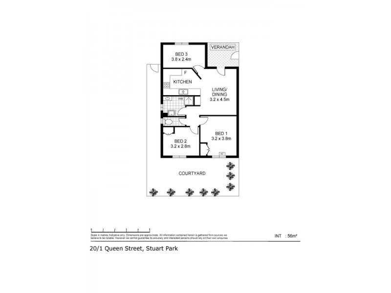 20/1 Queen Street, Stuart Park NT 0820 Floorplan