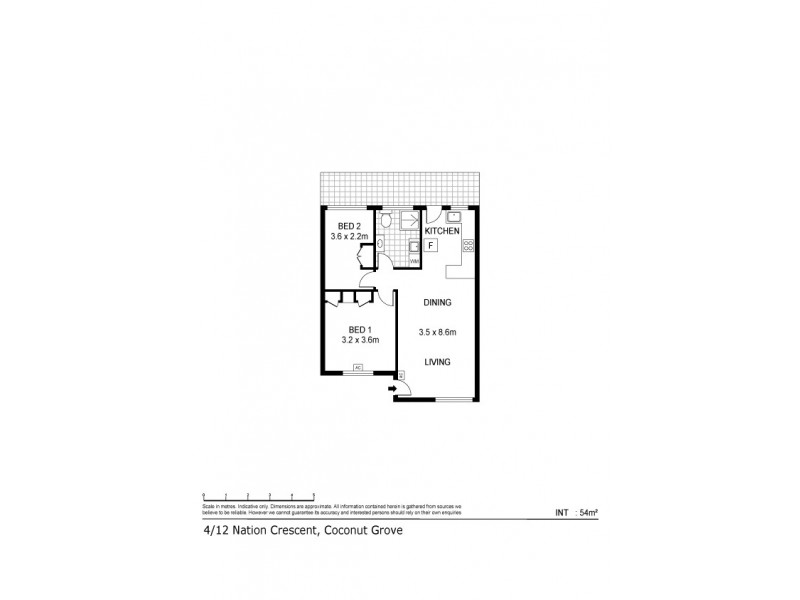 4/12 Nation Crescent, Coconut Grove NT 0810 Floorplan