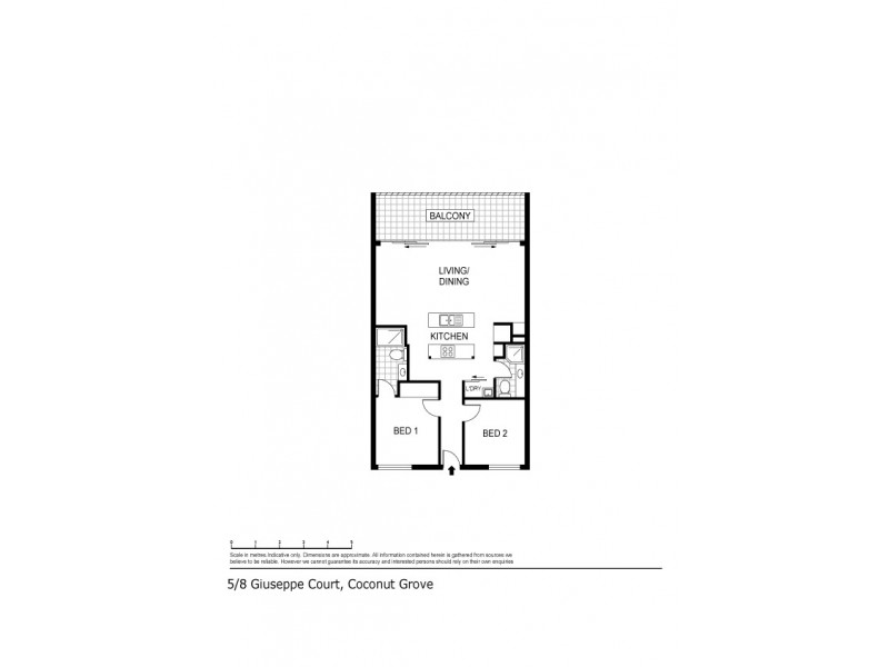 5/8 Giuseppe Court, Coconut Grove NT 0810 Floorplan