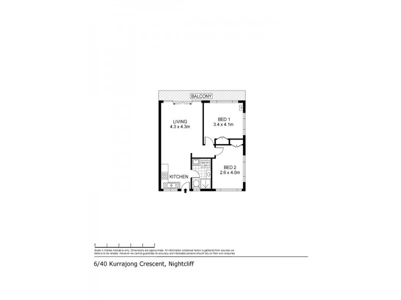 6/40 Kurrajong Crescent, Nightcliff NT 0810 Floorplan