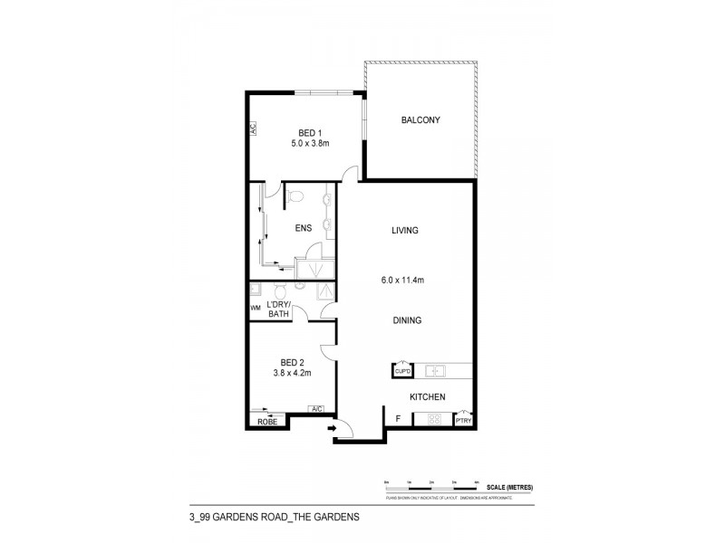 3/99 Gardens Road, Darwin City NT 0800 Floorplan