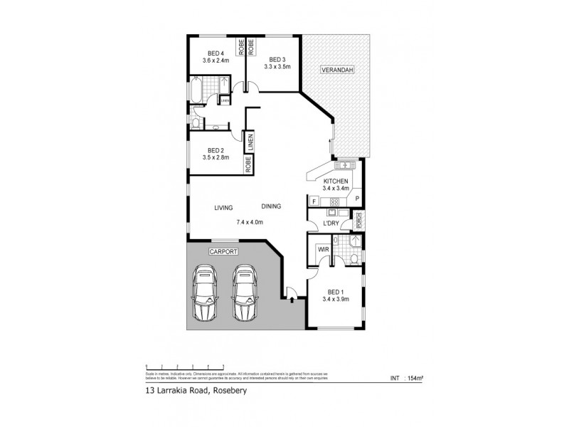 13 Larrakia Road, Rosebery NT 0832 Floorplan