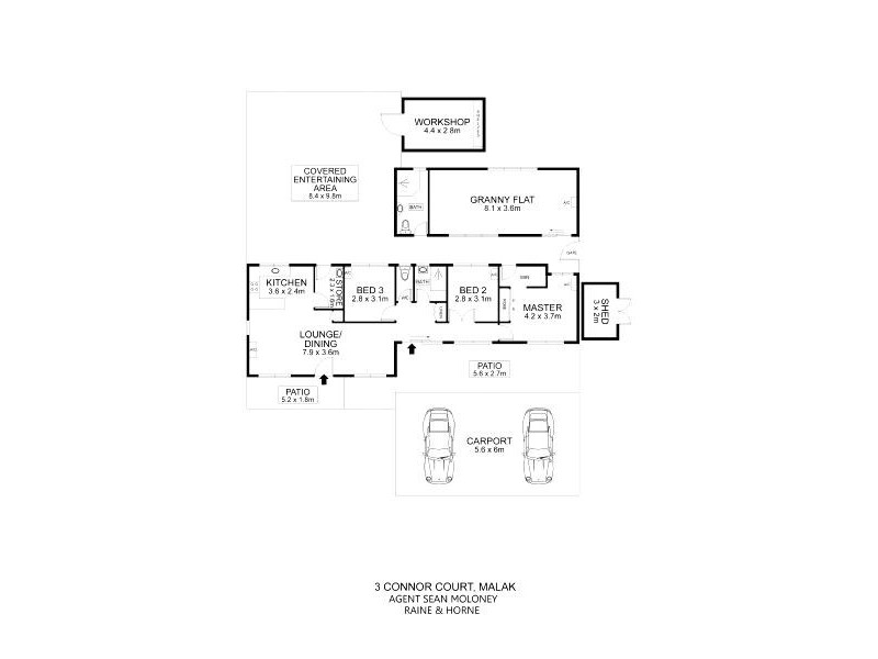 3 Connor Court, Malak NT 0812 Floorplan