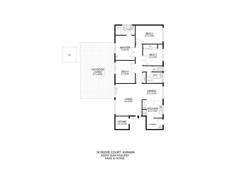 18 Sedge Court, Karama NT 0812 Floorplan