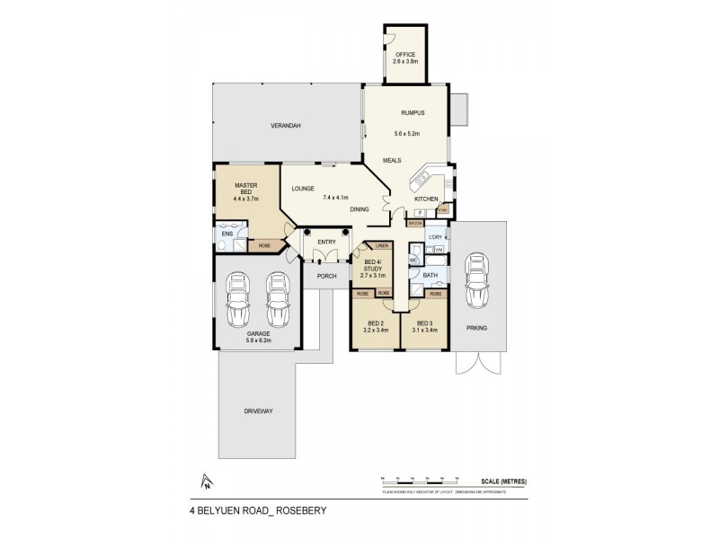 4 Belyuen Road, Rosebery NT 0832 Floorplan