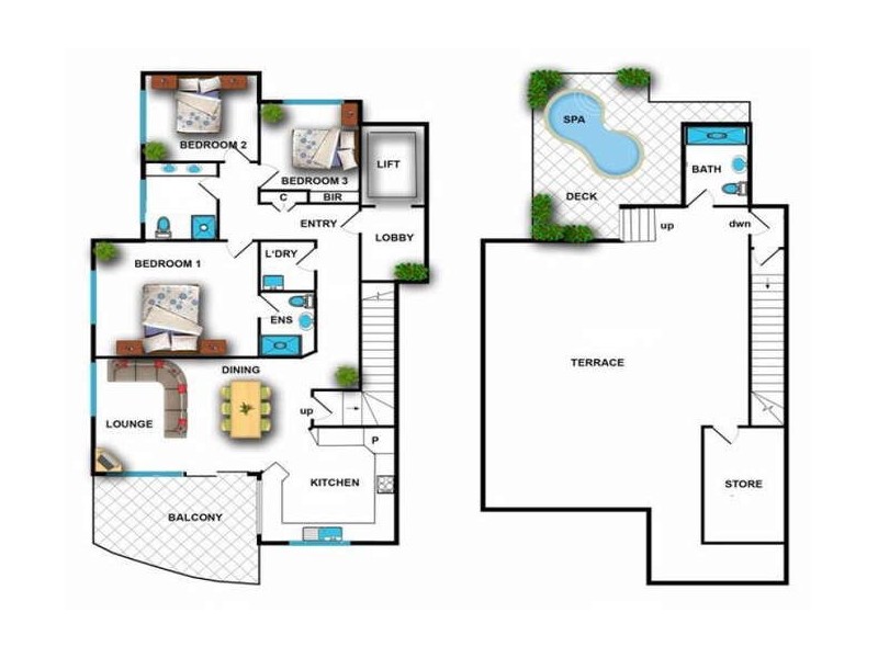 15/32 McLachlan Street, Darwin NT 0800 Floorplan