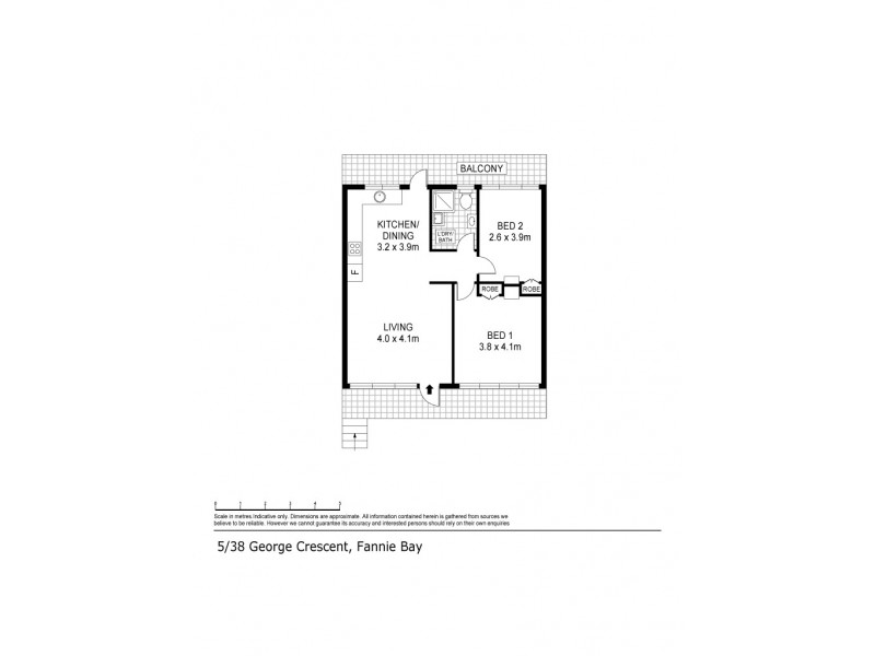 5/38 George Crescent, Fannie Bay NT 0820 Floorplan