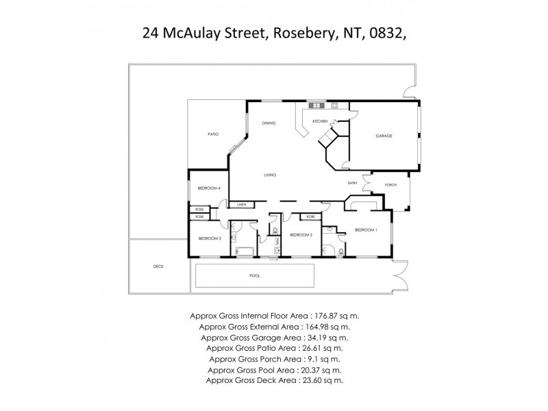 24 McAulay Street, Rosebery NT 0832 Floorplan