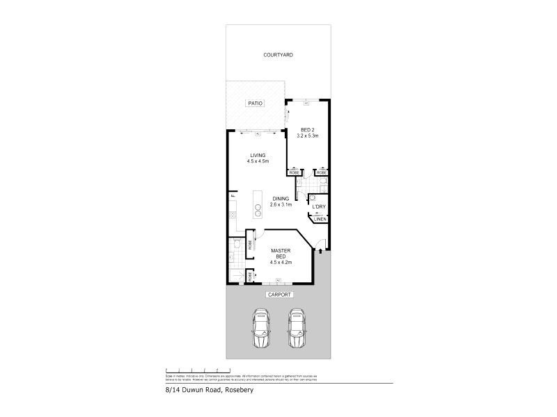 8/14 Duwun Road, Rosebery NT 0832 Floorplan