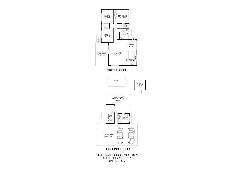 13 Rennie Court, Moulden NT 0830 Floorplan