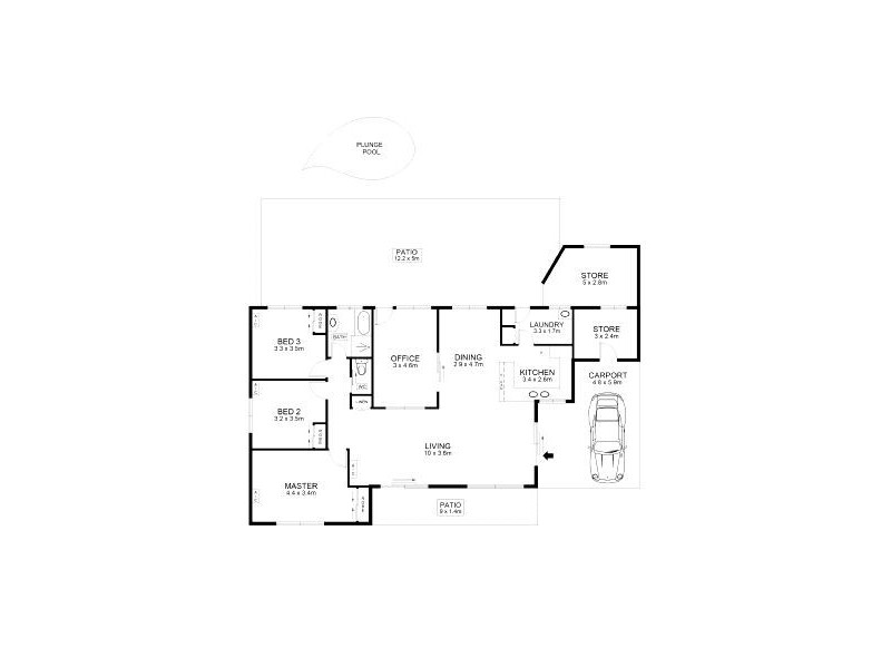 2 McArthur Court, Leanyer NT 0812 Floorplan