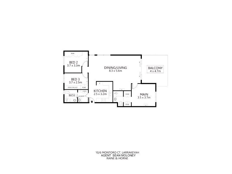 10/6 Montoro Court, Larrakeyah NT 0820 Floorplan