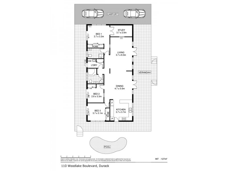 110 Woodlake Boulevard, Durack NT 0830 Floorplan