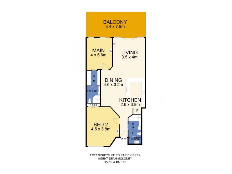 12/82 Nightcliff Road, Rapid Creek NT 0810 Floorplan